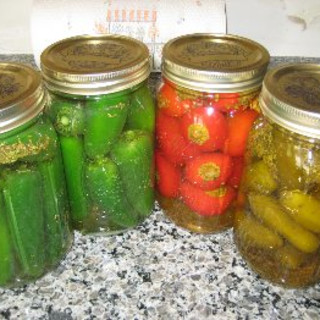 Bottled Vinegar Peppers (by Carmela "Cee" Stanco)