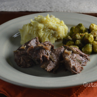 Braised Beef Chuck Roast with Garlic and Rosemary (Instant Pot)