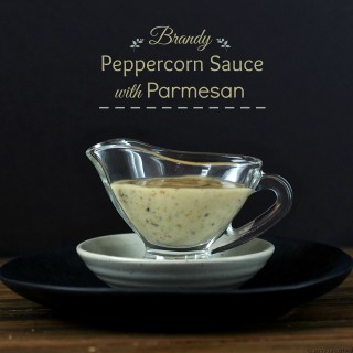 Brandy Peppercorn Sauce with Parmesan