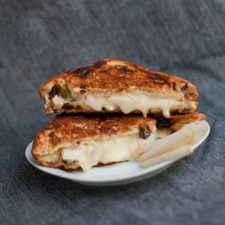 Brie and Pear Grilled Cheese Sandwich
