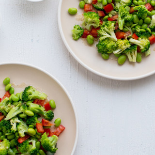Broccoli and Edamame Salad with Soy Vinaigrette