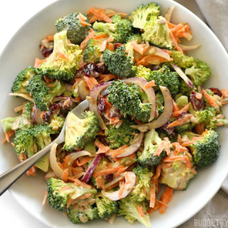 Broccoli Salad with Honey Yogurt Dressing