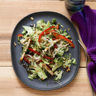 Broccoli Slaw Salad with Five-Spice Tofu