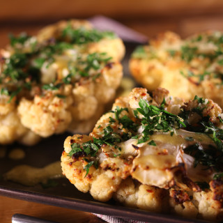 Broiled Cauliflower Steaks with Parsley and Lemon