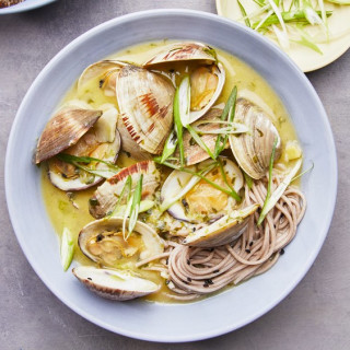 Brothy Clams With Soba