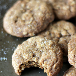Brown Butter Chewy Ginger Oatmeal Cookies