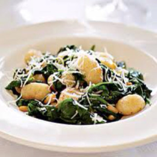 Brown Butter Gnocchi with Spinach & Pine Nuts