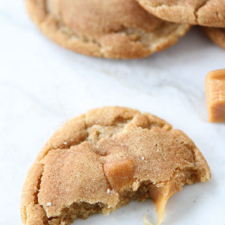 Brown Butter Salted Carmel Snickerdoodles
