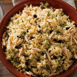 Brown Rice Pilaf with Saffron and Ginger
