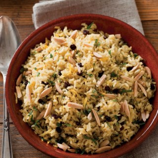 Brown Rice Pilaf with Saffron and Ginger