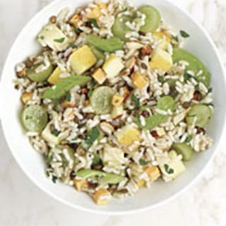 Brown Rice Salad with Apples and Cheddar