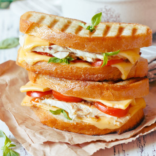Bruschetta-style Grilled Cheese Sandwich