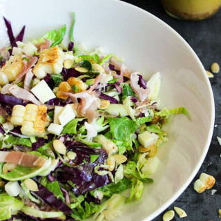 Brussels Sprout and Pancetta Salad with Chili-Lime Vinaigrette
