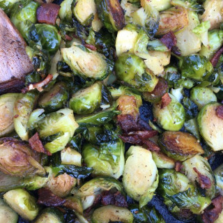 Brussels Sprouts and Bacon {Low Carb / Keto Friendly}