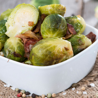 Brussels Sprouts with Bacon & Onions