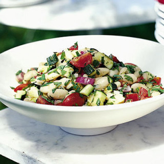 Butter bean and tomato salad