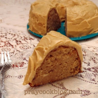 Butter Pecan Cake with Caramel Frosting!