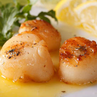Butter-poached Scallops