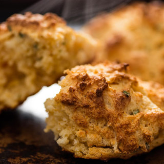 Buttermilk Drop Biscuits With Garlic and Cheddar Recipe