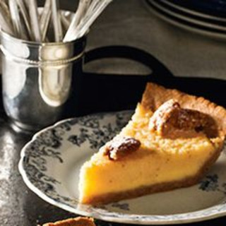 Buttermilk Pie with Pecan Crust