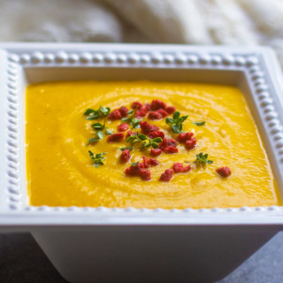Butternut Squash Soup with Bacon, Sherry, and Thyme &ndash; Kevin Lee Jacob
