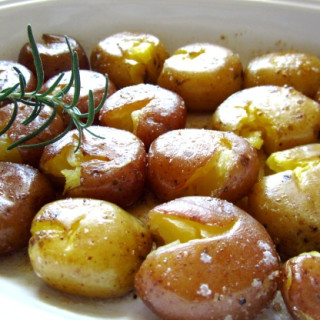 Buttery Roasted Crushed Potatoes