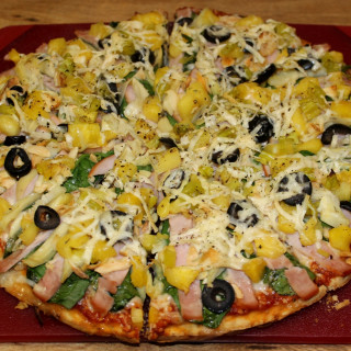 Canadian Bacon & Pineapple Pizza