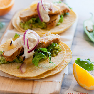 Cancun Grilled Chicken Tacos with Citrus Chile Marinade