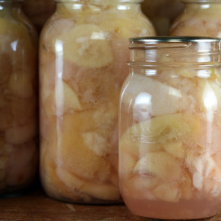 Canning apple slices