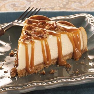 Caramel Praline-Topped Cheesecake Recipe
