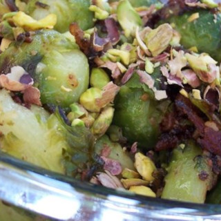 Caramelized Brussels Sprouts with Pistachios Recipe