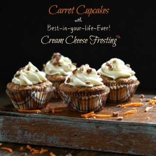 Carrot Cupcakes with Best-in-your-life-Ever! Cream Cheese Frosting
