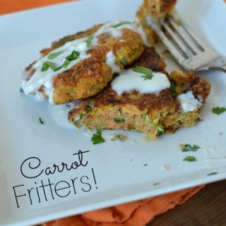 Carrot Fritters with Yogurt Sauce