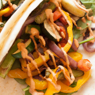 Cashew Chipotle Sauce and Grilled Veggie Tacos