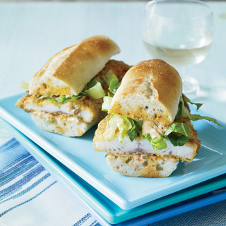 Catfish Po'Boys with Pickle Remoulade