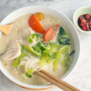 Cheater's Sliced Fish Noodle Soup Recipe