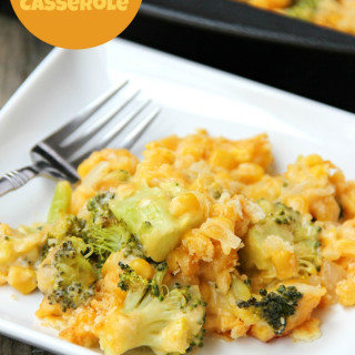 Cheesy Broccoli and Corn Casserole