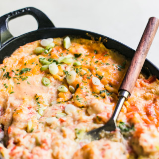 Cheesy Shrimp and Grits Casserole