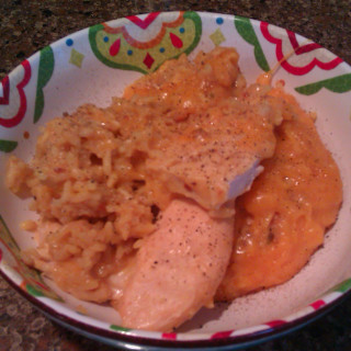 Cheesy Spanish Rice and Chicken