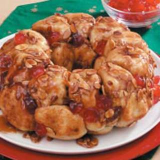 Cherry Almond Pull-Apart Bread Recipe