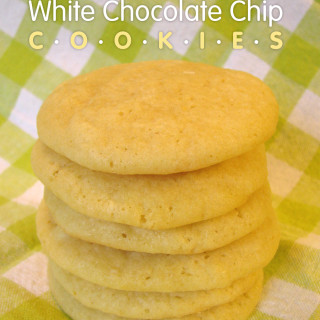 Chewy Lemon White Chocolate Chip Cookies