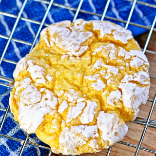 Chewy Lemon Burst Crinkle Cookies