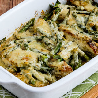 Chicken and Asparagus with Three Cheeses (Video)