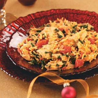 Chicken and Orzo Skillet Recipe
