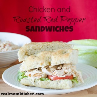 Chicken and Roasted Red Pepper Sandwiches