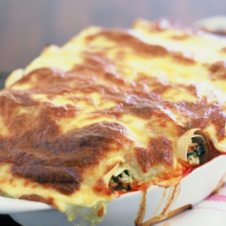 Chicken and Spinach Cannelloni