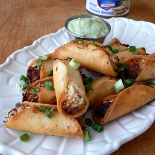 Chicken, Bacon and Cream Cheese Taquitos