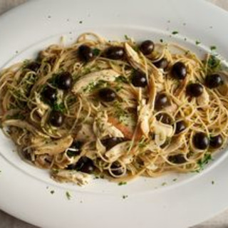 Chicken, Black Olives and Lemon with Spaghetti
