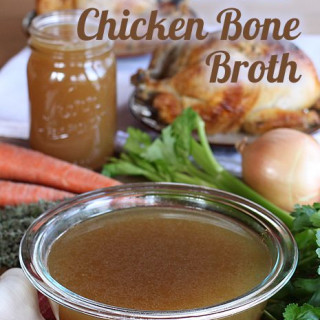 Chicken Bone Broth in A Slow Cooker