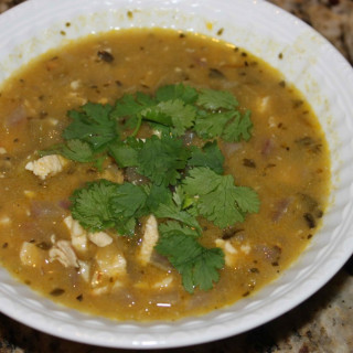 Chicken chili soup ( by Sarah Fragoso )